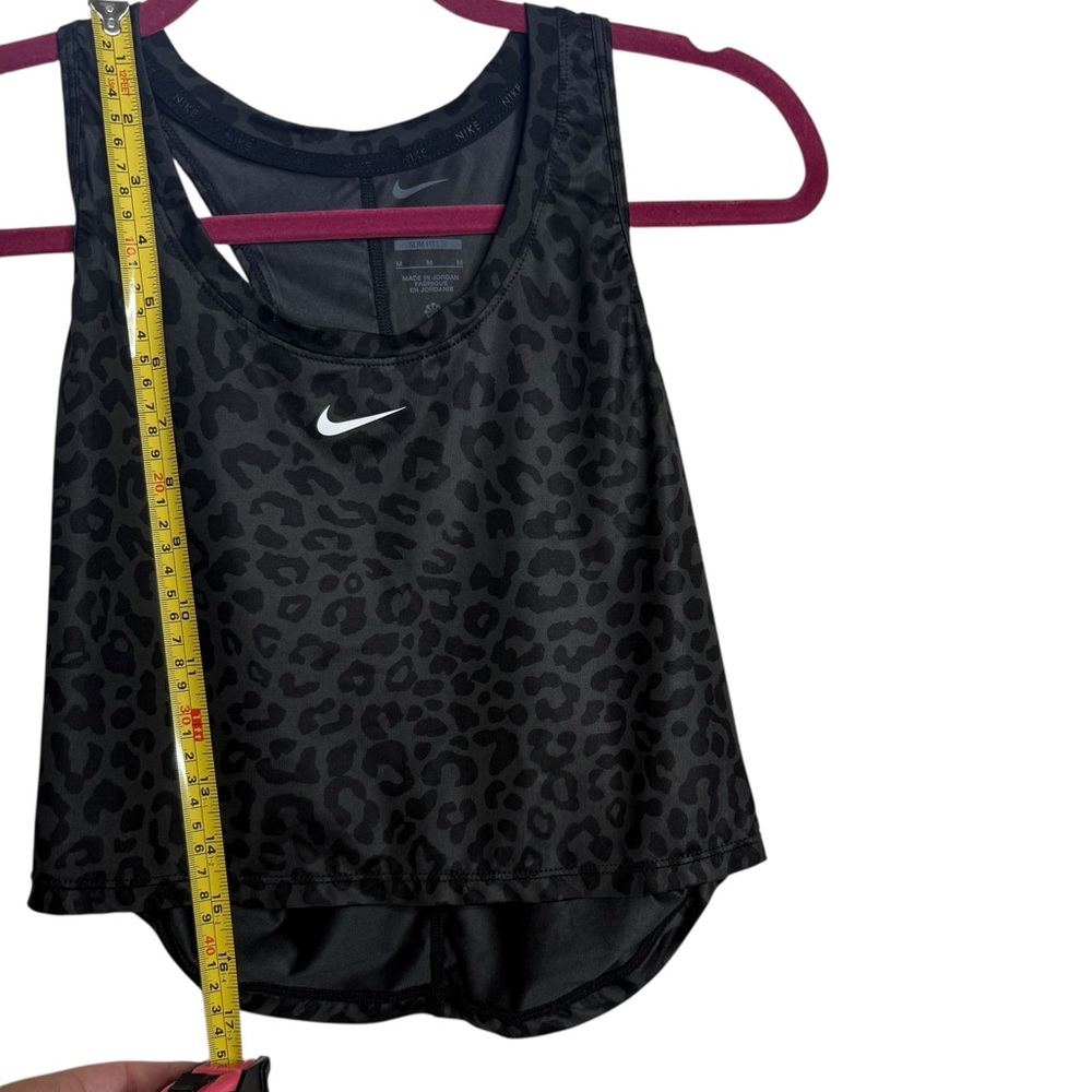 Nike Gray Leopard Print Dri-Fit Crop Top - Picture 5 of 6